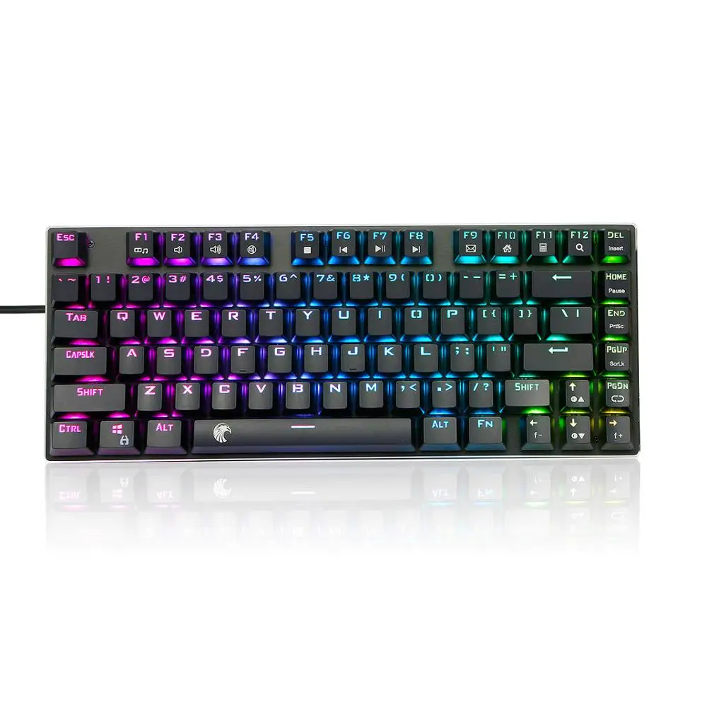 

Z88 TKL Mechanical Keyboard , 81 Keys Outemu Red Switches RGB Backlight Aluminum Compact Design US-Layout Gaming Keyboard