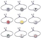 Браслет на руку, с регулируемой цепочкой, с изображением кошачьей лапы и котенка, браслет для ароматерапии, ювелирные изделия с диффузором