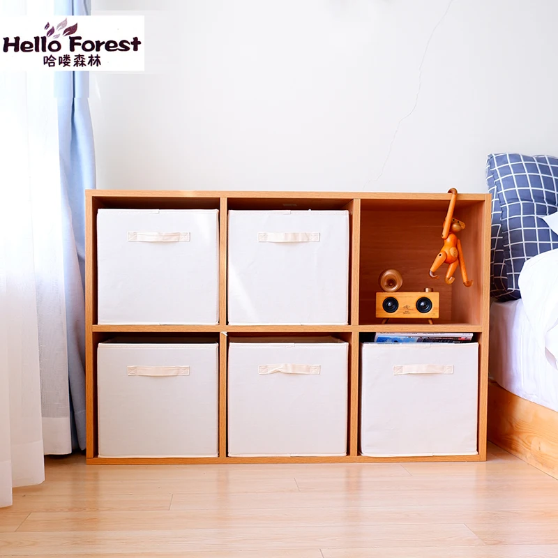 Модульная полка MUJI в японском стиле простая напольная для хранения шкафа|Книжные