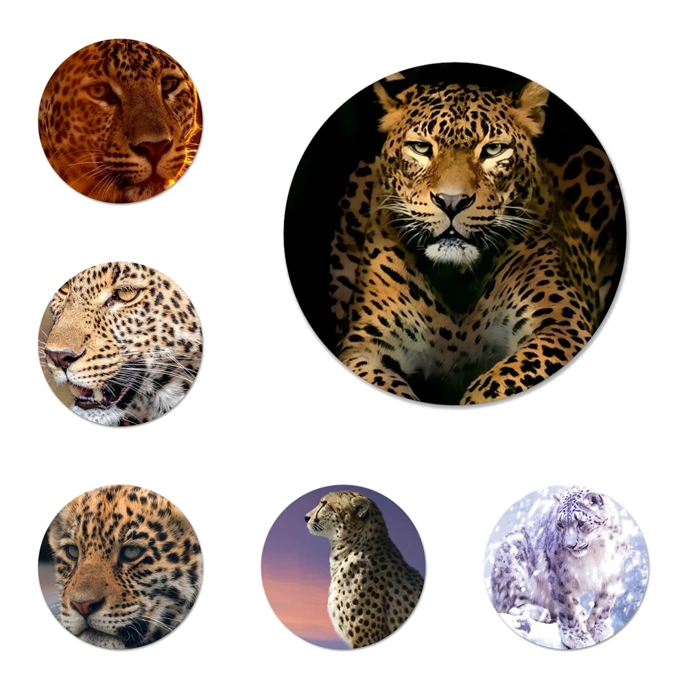 Значки с леопардовым рисунком для украшения одежды рюкзака подарка | Дом и сад