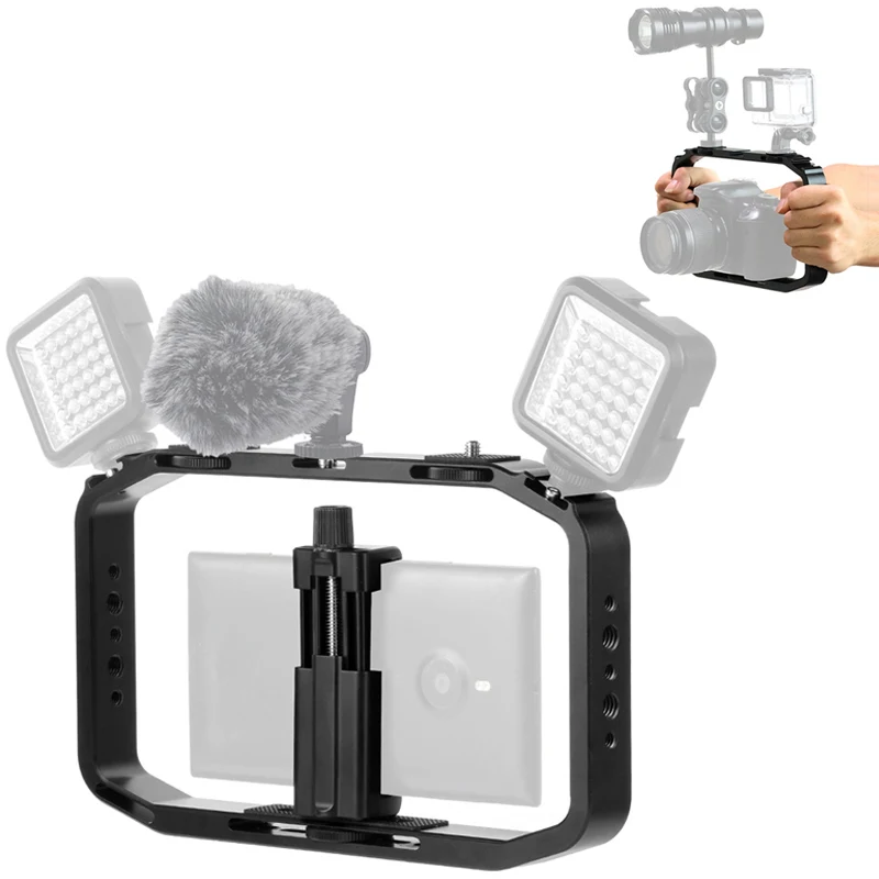 Кран с двойной ручкой стабилизация видео клетка держатель Поддержка телефона