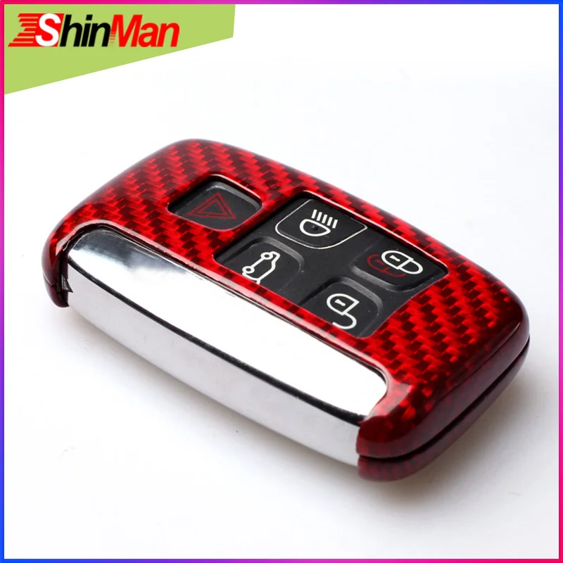 Чехол для автомобильного ключа ShinMan из углеродного волокна чехол Jaguar XE XJ XJL XF C-X16 V12
