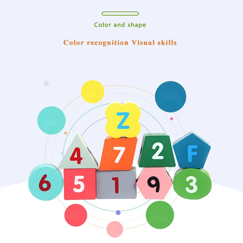 Игрушка Woo деревянные животные фрукты бисерные игрушки интеллектуальная детская