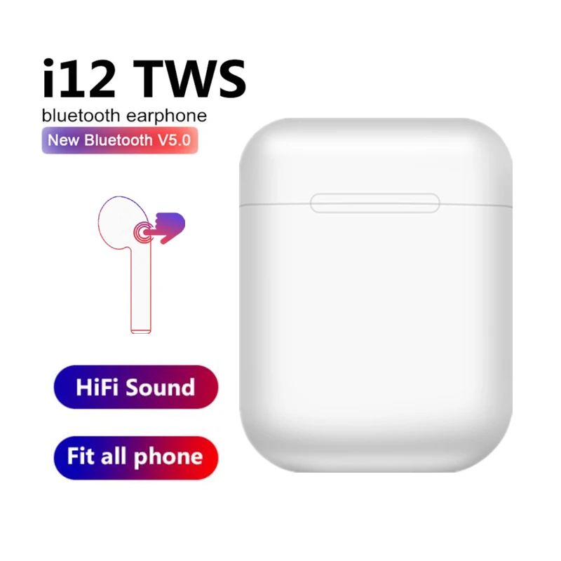 Горячая Распродажа i12s Tws наушники беспроводные Bluetooth 5 0 мини с микрофоном