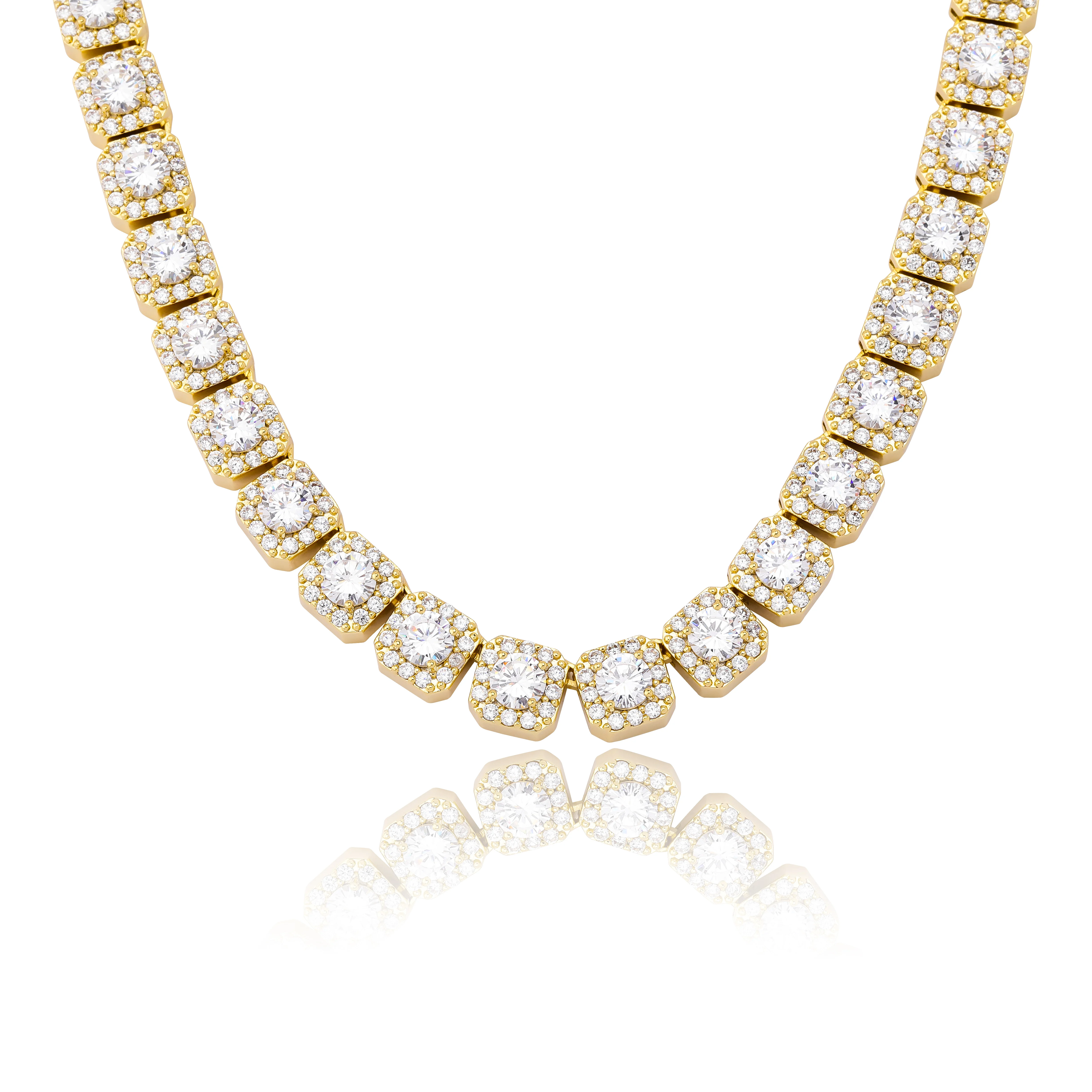 JINAO 10 мм сверкающее ожерелье Модные ювелирные изделия качественный набор зубцов