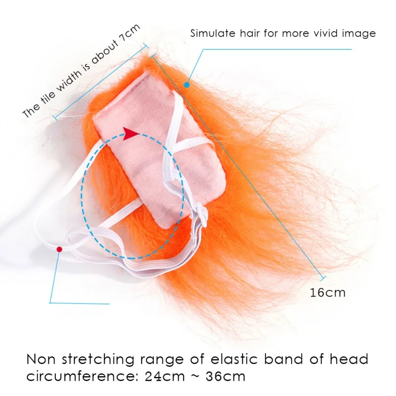 

Funny Pet Messy Hair Headdress Halloween Dress Up Dog Cat Wig Accessories For Cats/Dogs Pet Hair Headdress