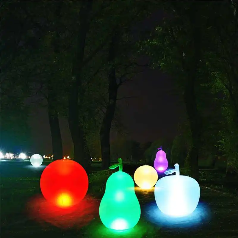 

16 Color LED PVC Inflatable Ball/Avocado Shape Landscape Light Hanging Gargen Lantern Remote Control Waterproof Pool Light