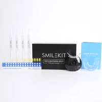oral hygiene dental peroxide teeth whitening kit tooth bleaching gel dental brightening equipment wireless 5 leds blue light