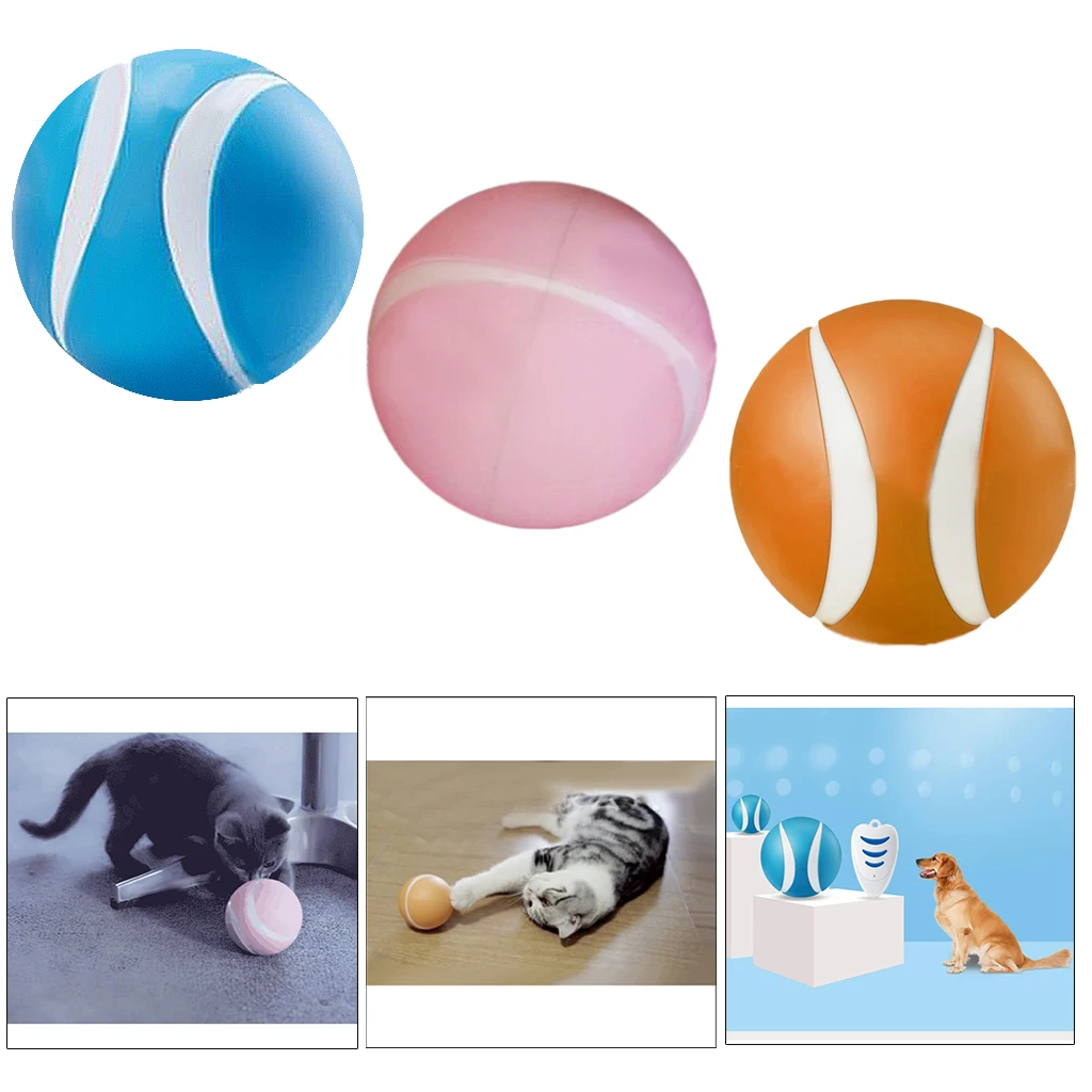 

Interactive Dog Toy Smart Jumping Ball USB Pet Toys Magic Rolle Cat LED Rolling Ball Automatic Rotating Toy For Cat Dog