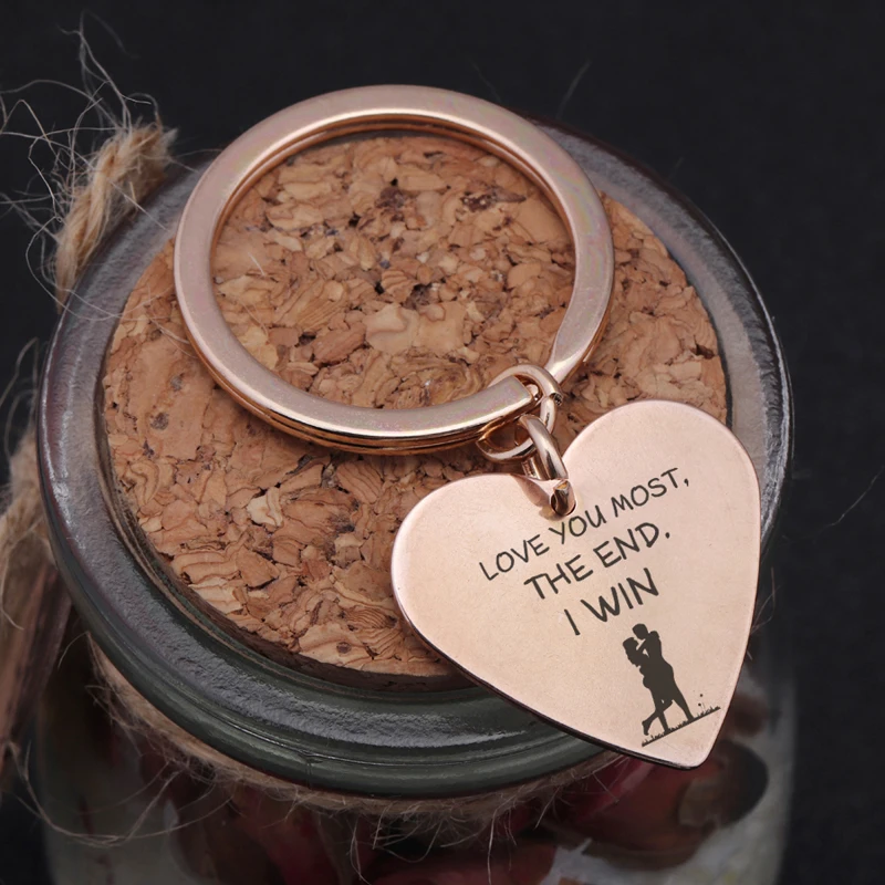 Любовь ювелирное изделие сердце брелок ручное теснение люблю тебя большинство