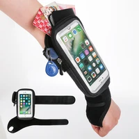 haissky outdoor sports cycling wrist bag armband for iphone 12 13 pro max belt on hand touch screen gym wallet phone pouch bags