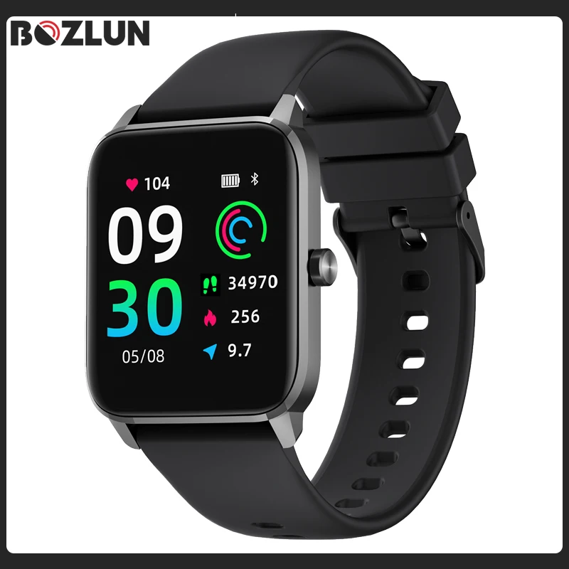

Умные часы BOZLUN для мужчин и женщин, сенсорные водонепроницаемые спортивные Смарт-часы с пульсометром, IP68, для Xiaomi, iPhone