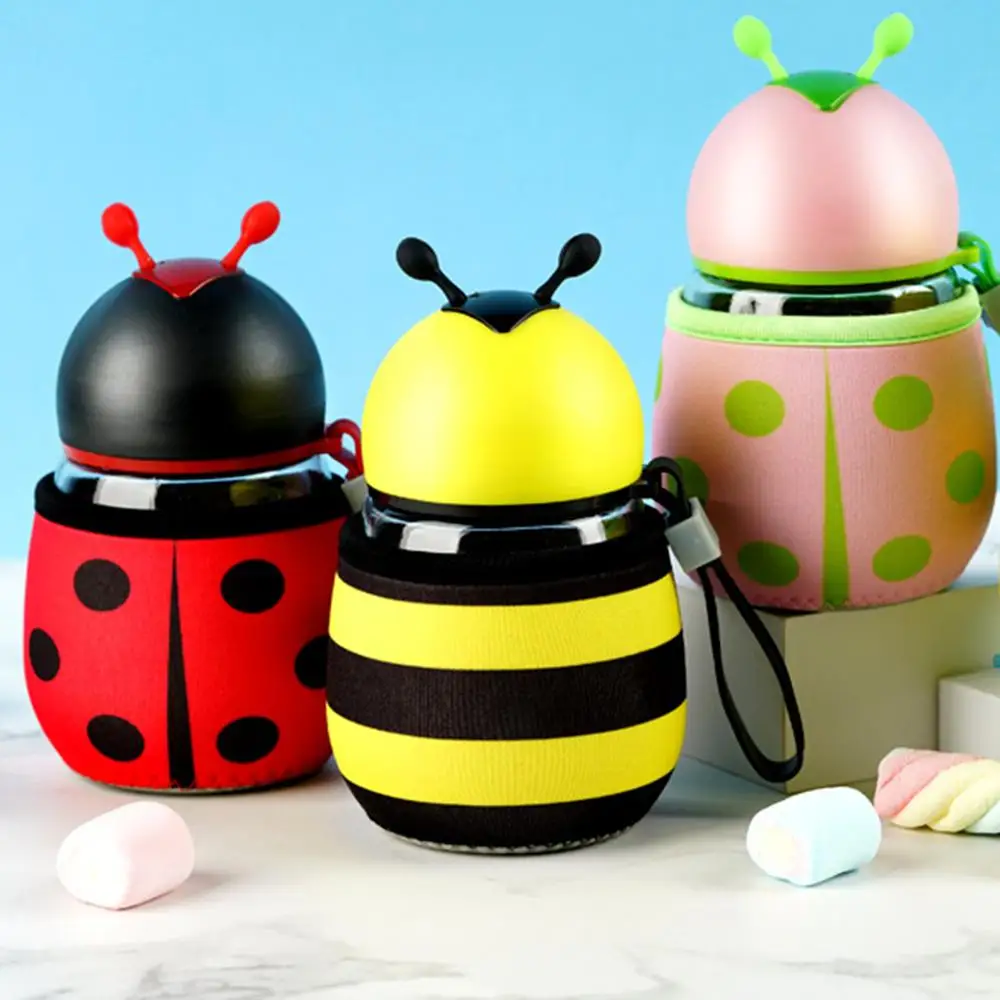 Новый спортивный питьевой чайник 300 мл с мультяшной Пчелой божья коровка кемпинг