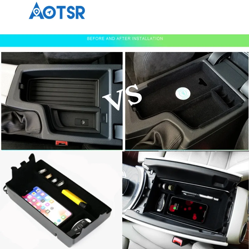 Aotsr беспроводное автомобильное зарядное устройство для Mercedes-Benz MB E Class W213 QI