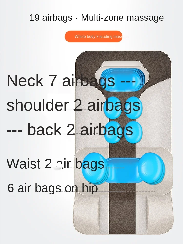 

GY Folding Massage Mattress Neck Massager Multifunctional Whole Body Massage Bed Waist Back Kneading Home Chair Cushion