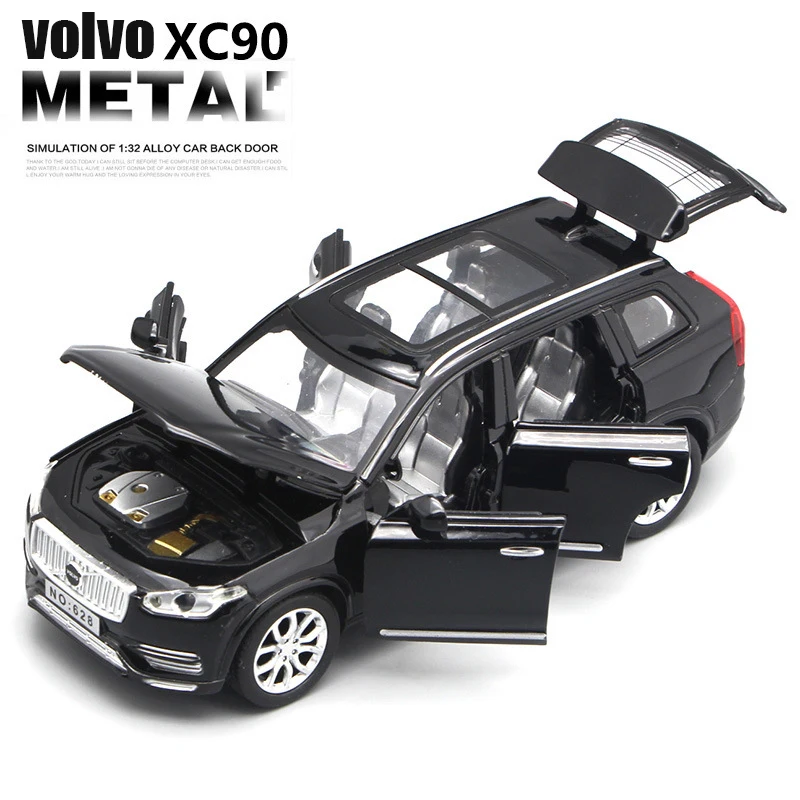1:32 Сплав литьё под давлением XC90 2019 модель игрушка с открывающимися дверцами