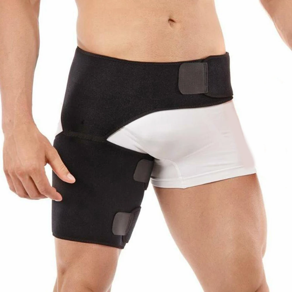 Adjustable Groin Support Men Women Unisex Compression Sport Thigh Waist Wrap Strap Hip Stability Brace Protector Nature Hike |