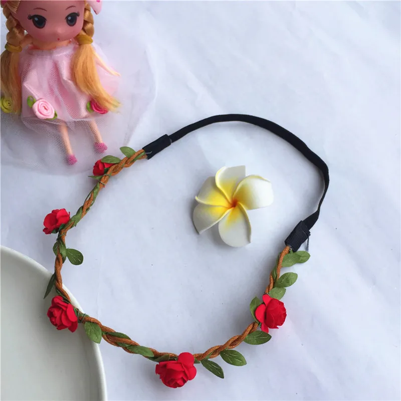 

2020 New Handmade Floral Crown Fashion Flower Headband For Beautiful Girls Garland Wedding Party Stylish Headpiece Headwear