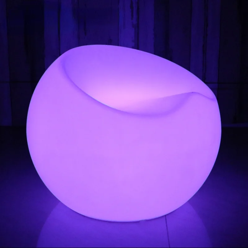 

LED Luminous Apple Stool Outdoor Shopping Mall Airport Cinema Rest Waiting Chair Beauty Chen Decorative Leisure Seat