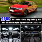 Светодиодный светильник для Skoda Rapid Spaceback NH1 (2012 +), 9 шт., 100% Canbus, без ошибок