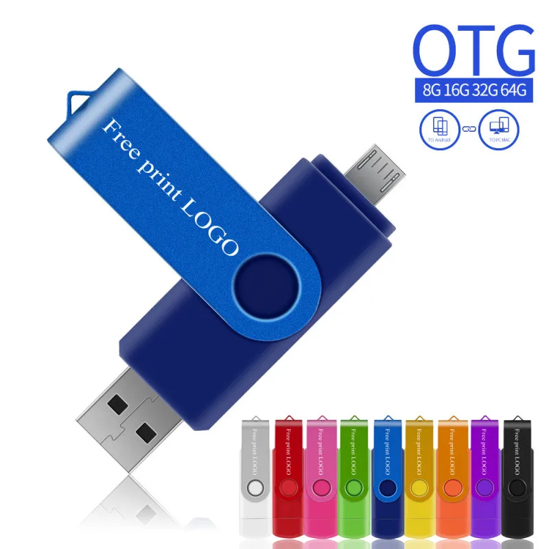 

Usb Flash Drive 32GB 128GB Usb Stick 8GB 4GB Pen Drive 64GB Metal New OTG Pendrive 16GB For Phone/Tablet Memory Stick Free Logo