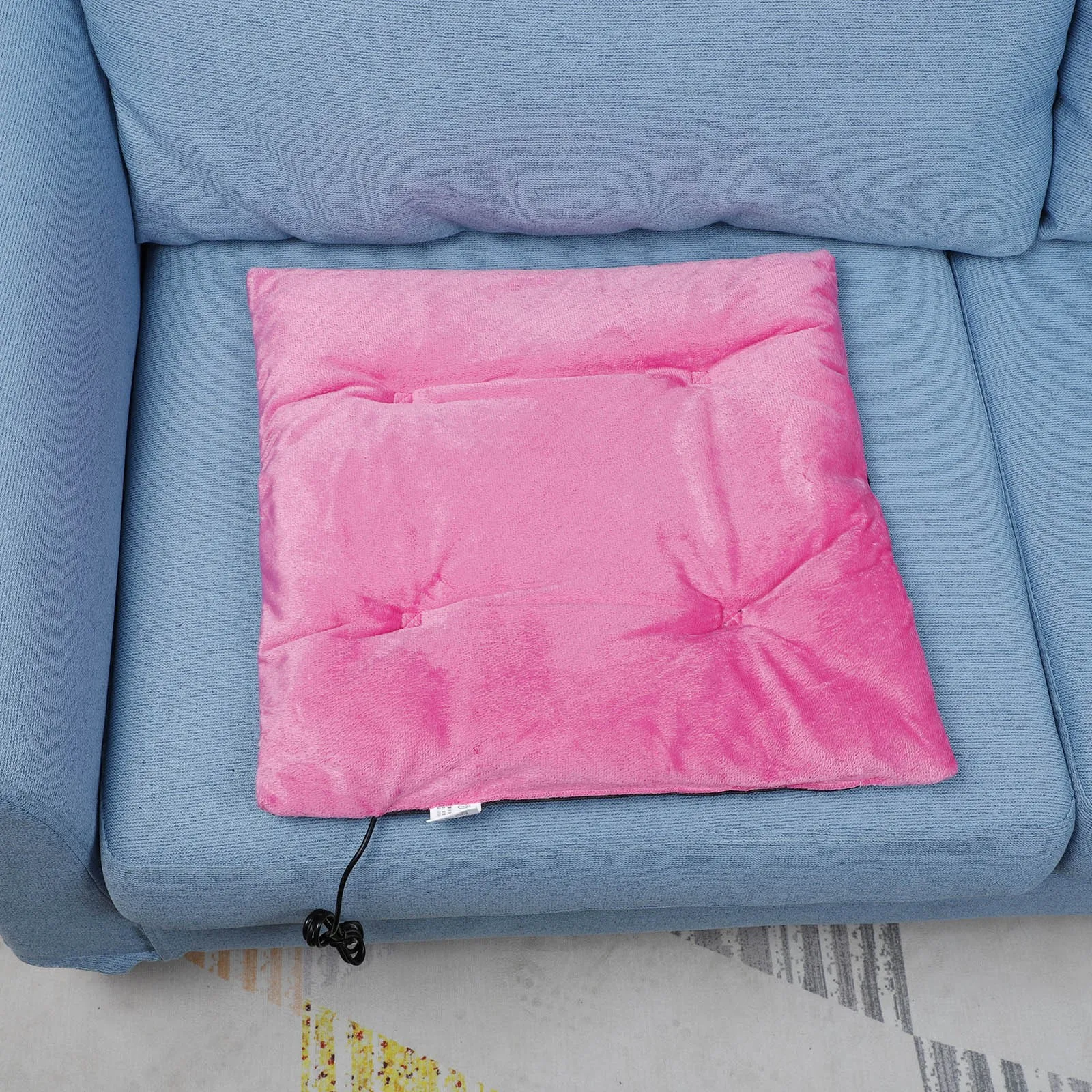 Подушка для автомобильного сиденья с подогревом и USB-портом 42x42 см | Дом сад