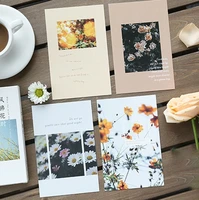 30pcs take photo of flower style card as party invitation diy decoration gift card message card postcard