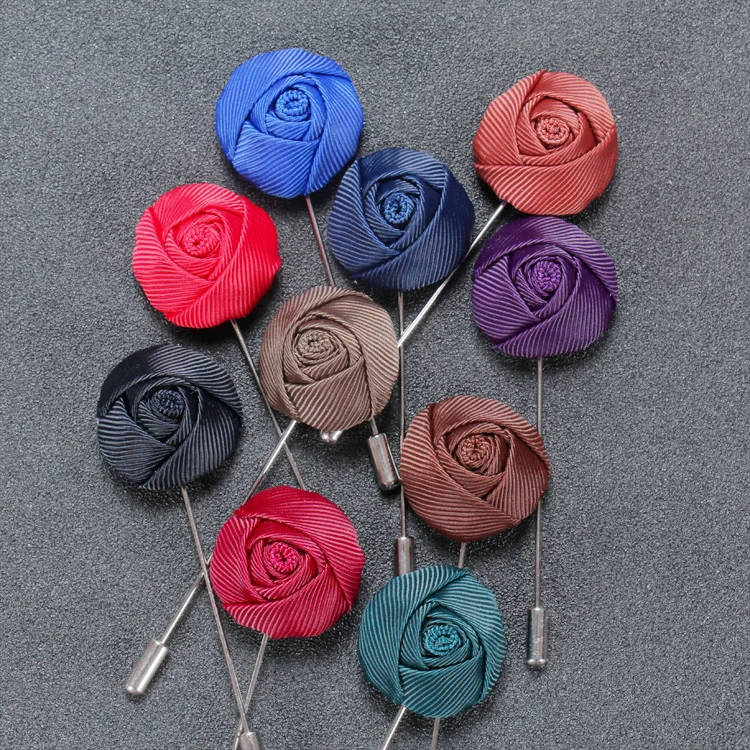 Linbaiway классические мужские броши Цветочный отворот булавка для мужчин костюм