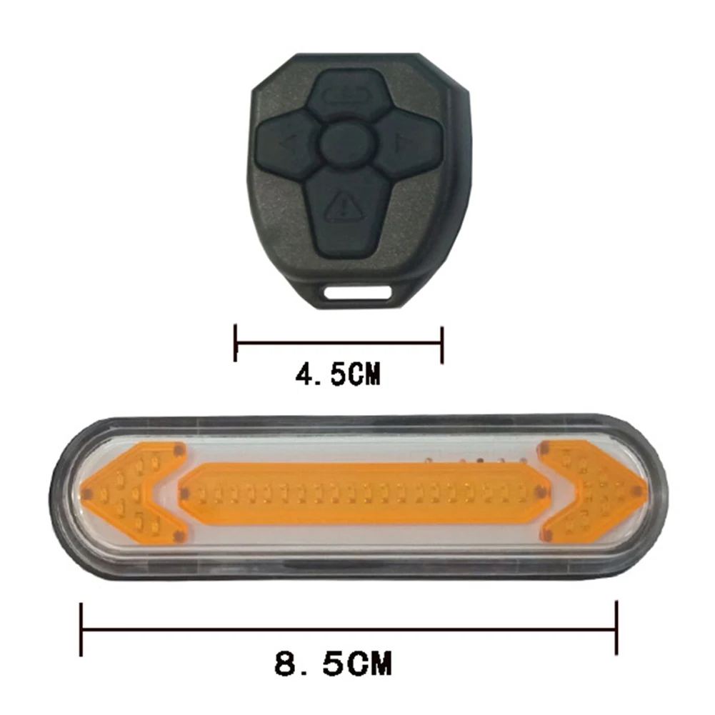 

Bicycle Tail Light USB Charging Taillight Riding Turn Signal LED Wireless Remote Control Safety Warning Light For Cycling Light