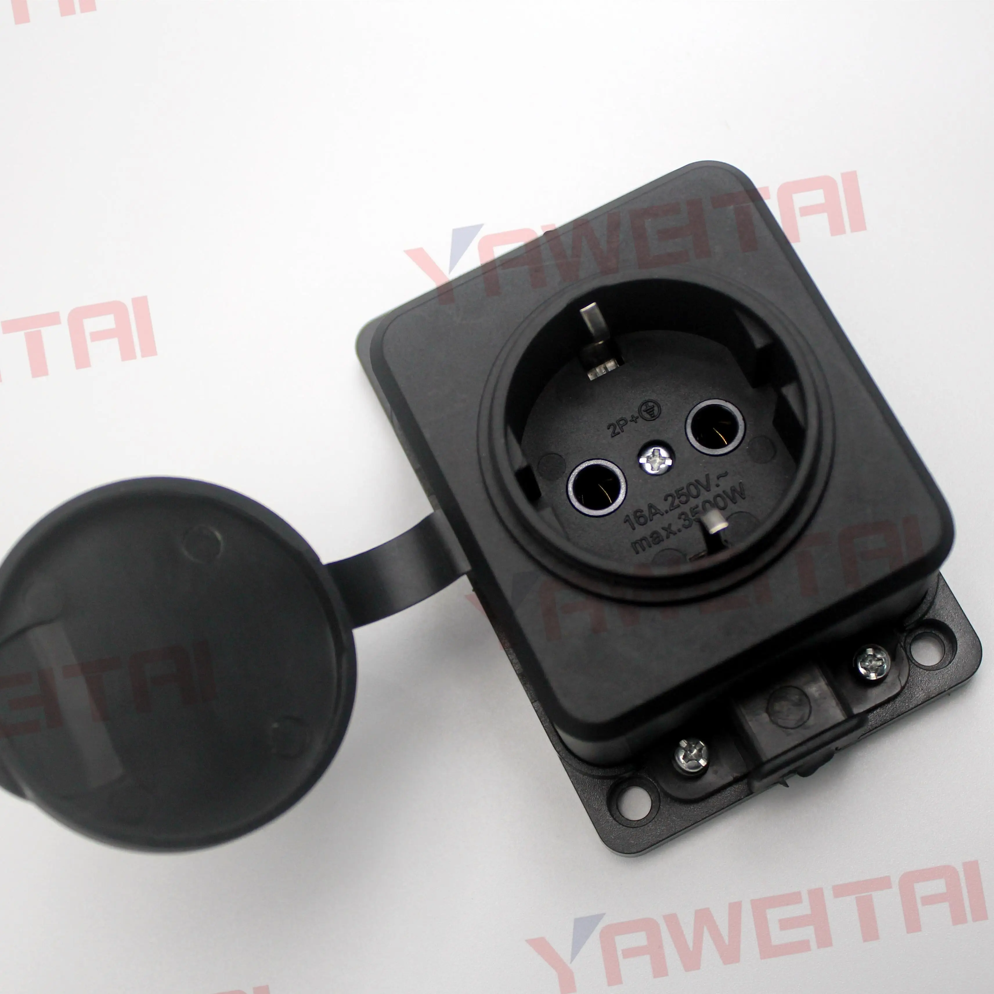 Новый IP54 16A 3500W EU немецкий уличный водонепроницаемый штепсель с крышкой y Россия
