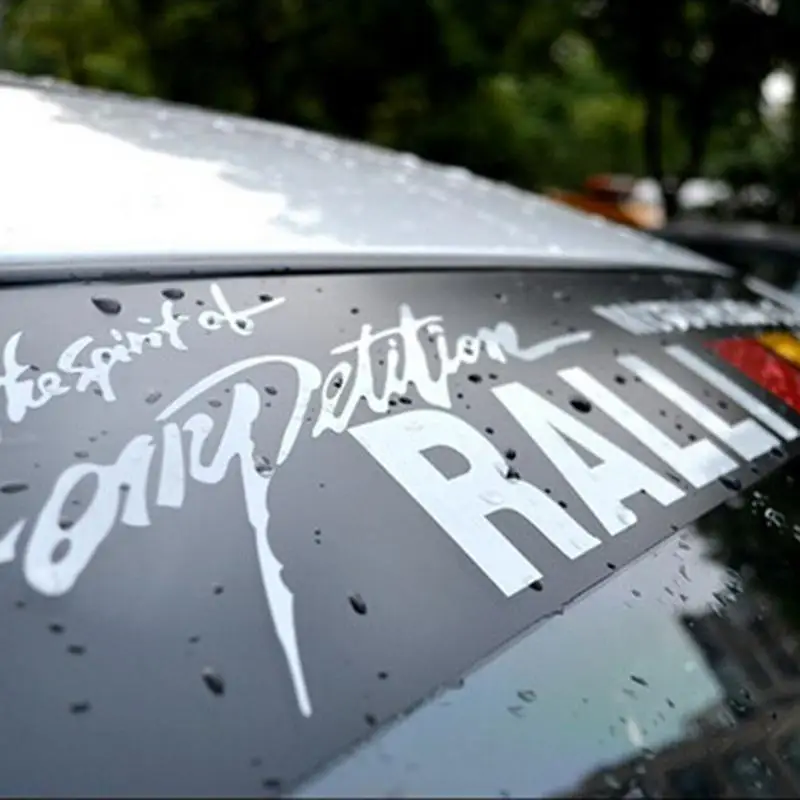 Автомобильные наклейки s на переднее и заднее лобовое стекло светоотражающие