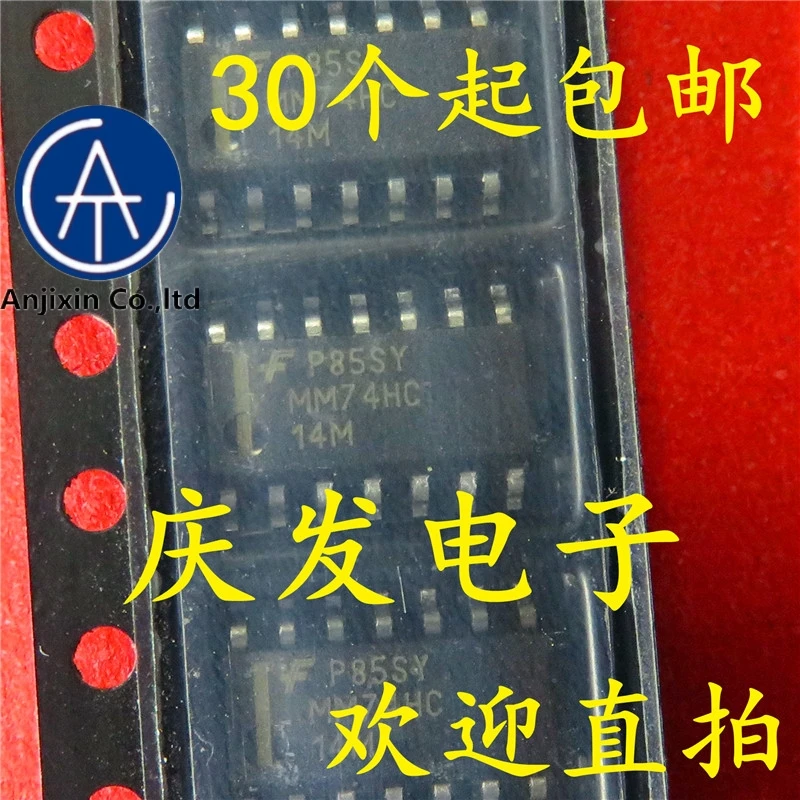 

10 шт., 100% оригинальный новый реальный товар MM74HC14MX MM74HC14M 74HC14 SOP14