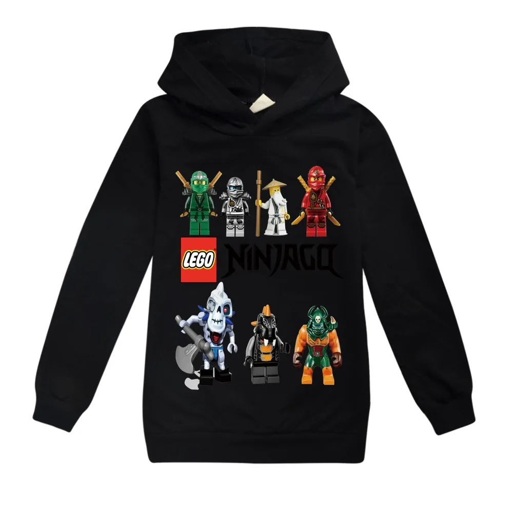 Дети Ninjago рыцарь Дракон модель здания блоки вечерние толстовки детские футболка