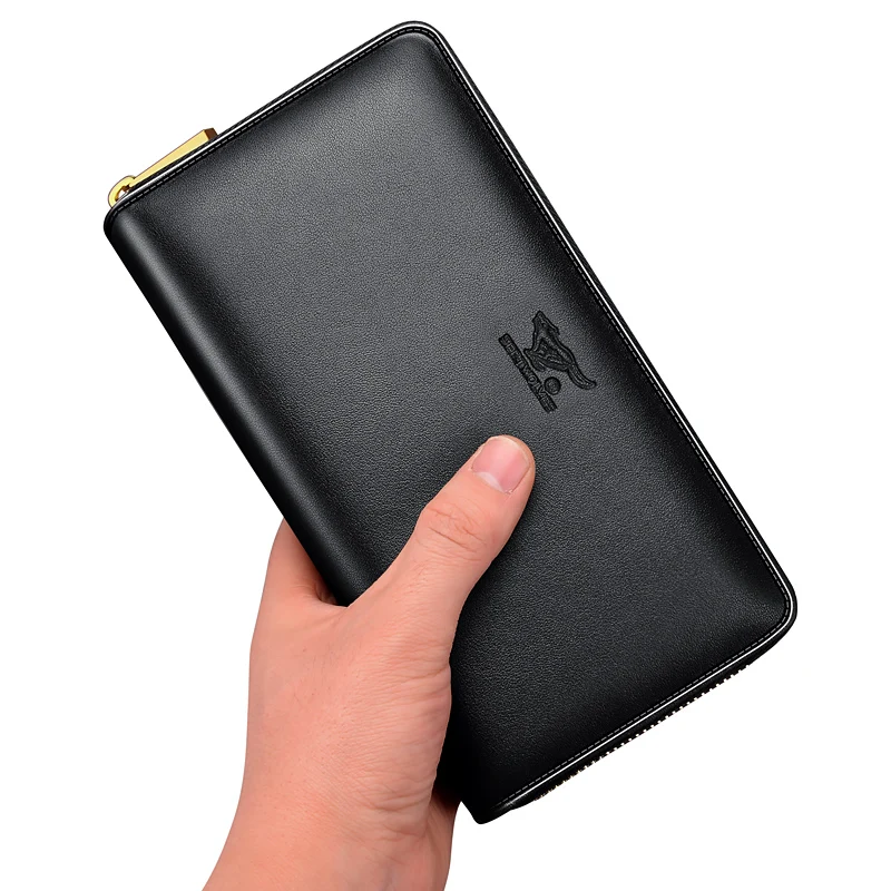 Сумка Septwolves мужская из натуральной кожи модный брендовый клатч деловая