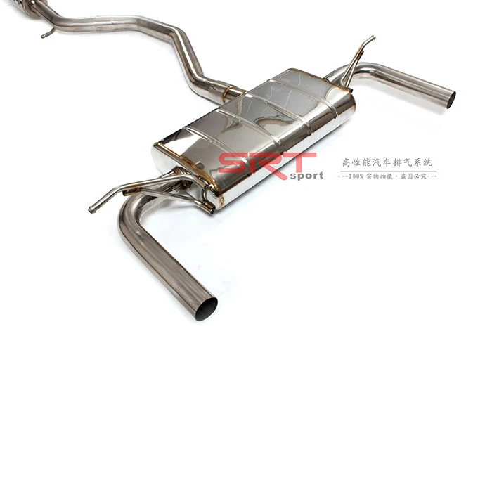 

stainless steel exhaust system pipe for Mercedes Benz A CLASS W176 muffler for A180 A260 cat back with valve control