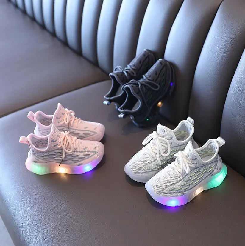 

Kids Toddler Shoes Led Glowing Sneakers With Light Children Running Shoes Non-slip Fashion Luminous Sport Shoes For Girls Boys