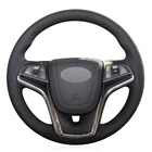 Чехол рулевого колеса автомобиля ручной работы из искусственной кожи для Chevrolet Malibu 2011-2018 вольт Camaro 2011-2015 Aveo 2016-2018