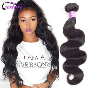 Клюквенные волосы 8-26 дюймов Волнистые пряди для тела можно купить 134 штуп бразильские пряди для плетения волос Remy человеческие волосы пряди естественного цвета