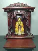 9chinese temple collection old old lacquer buddhist altar bronze cloisonne lao tzu statue buddhist hall auditorium
