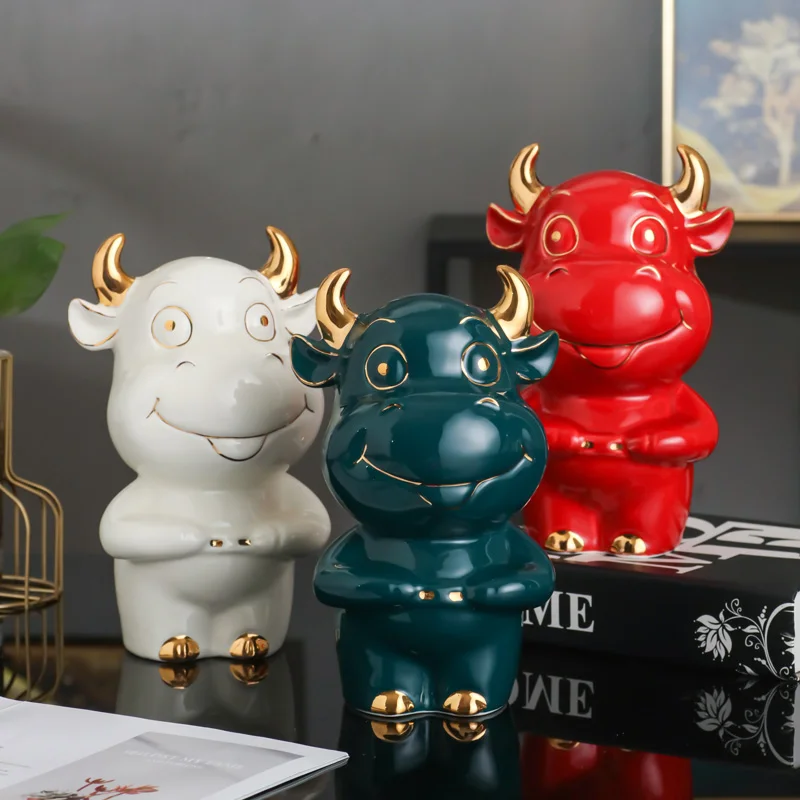 

Ceramic Gift Money Boxes Safe Toy Cartoon Coin Saving Cute Animal Storage Money Boxes Luxury Spaarpot Household Goods DG50MB