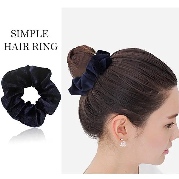 

Women Elegant Velvet Solid Elastic HairBands Ponytail Holder Scrunchies Tie Hair Rubber Band Lady Hair Accessories 20 Colors Set
