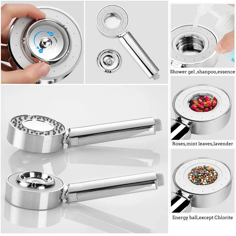 Новинка 2019 двусторонняя душевая головка ручная экономия воды 3 режима