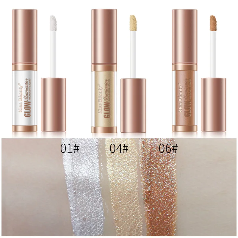 Новый бренд жидкие тени для век с блестками ручка водонепроницаемые стойкие