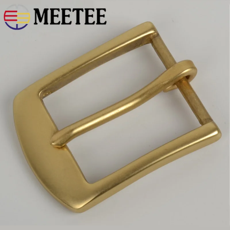 

Meetee 36mm Solid Brass Pin Belt Buckle Men's Women's Garment Waist DIY Handmade Clothing Hardware Accessories AP609
