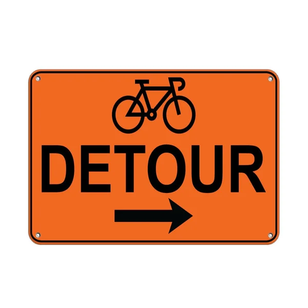 

Right Arrow Bicycle Detour Traffic Sign Aluminum METAL Sign