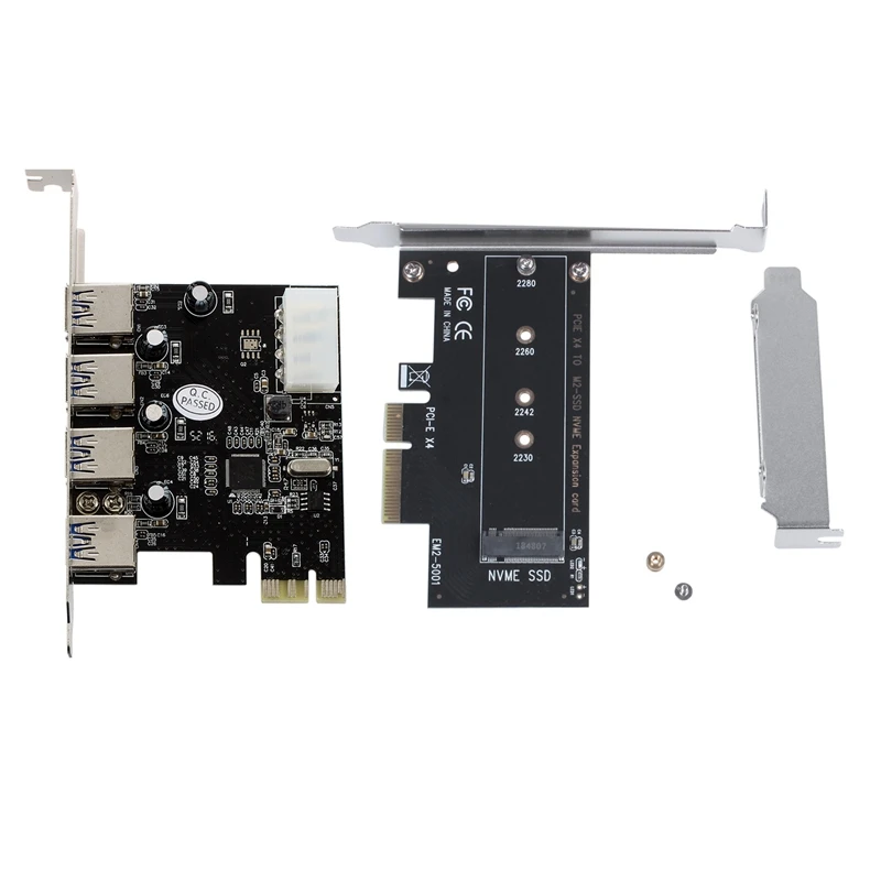USB 3 0 PCI E PCIE 4 порта адаптер расширения карты и Express X4 к M.2 NGFF M ключ слот конвертер