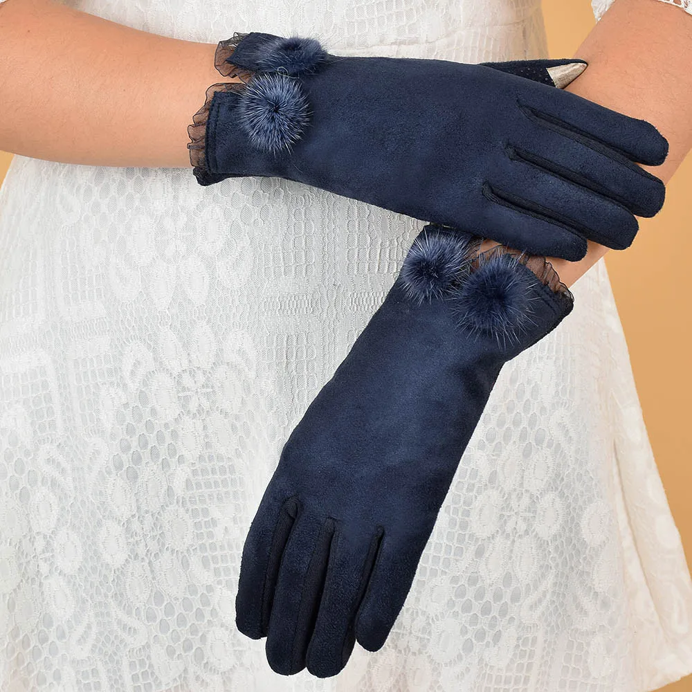 

Winter Gloves Autumn Warm Gloves Wrist Mittens Velvet Warm Glove Soft Wrist Thick Mitten Full Finger Glove