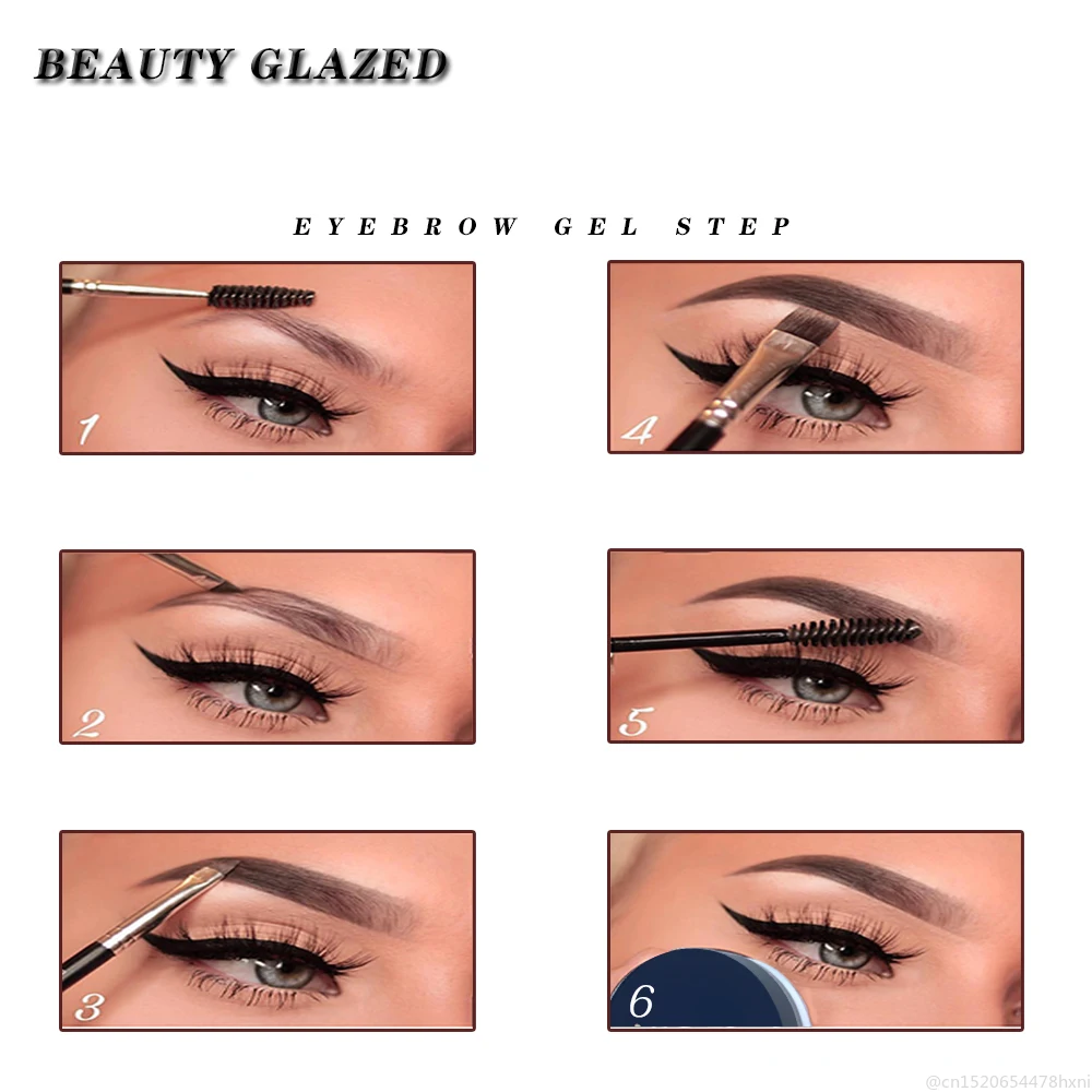 BEAUTY GLAZED 5 цветов водостойкий крем для бровей татуировка долговечный легко носить