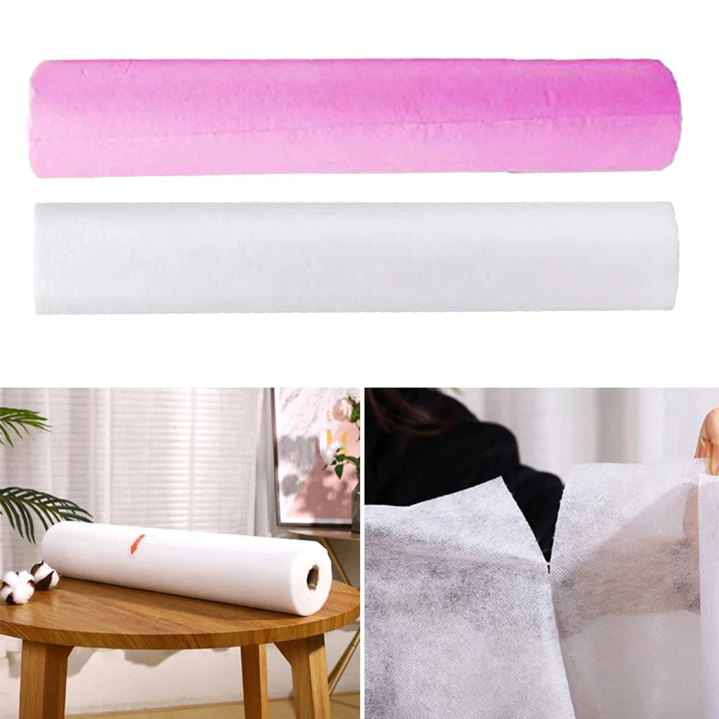 

2 Rolls Disposable Non Woven Bed Sheet Rolls Beauty Disposable Perforated Cover Bed Sheets Precut Massage Table Paper Roll