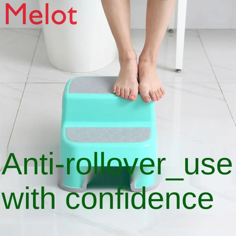 

Children's Foot Stool Height Increasing Plastic Small Bench Toilet Step Stool Double-Step Stool Baby Ottoman Non-Slip Toilet